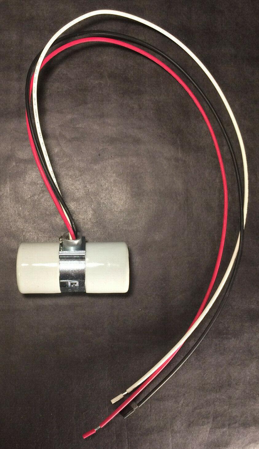 New Twin Medium Base Porcelain Lamp Socket, Single Bushing Strap, 24" Wire Leads - Stone Door Lamps