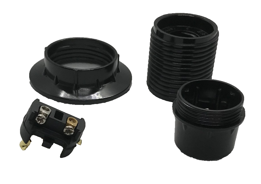 New Euro Style Phenolic E12 Candelabra Lamp Socket, 1 3/4" Ht. #SO646