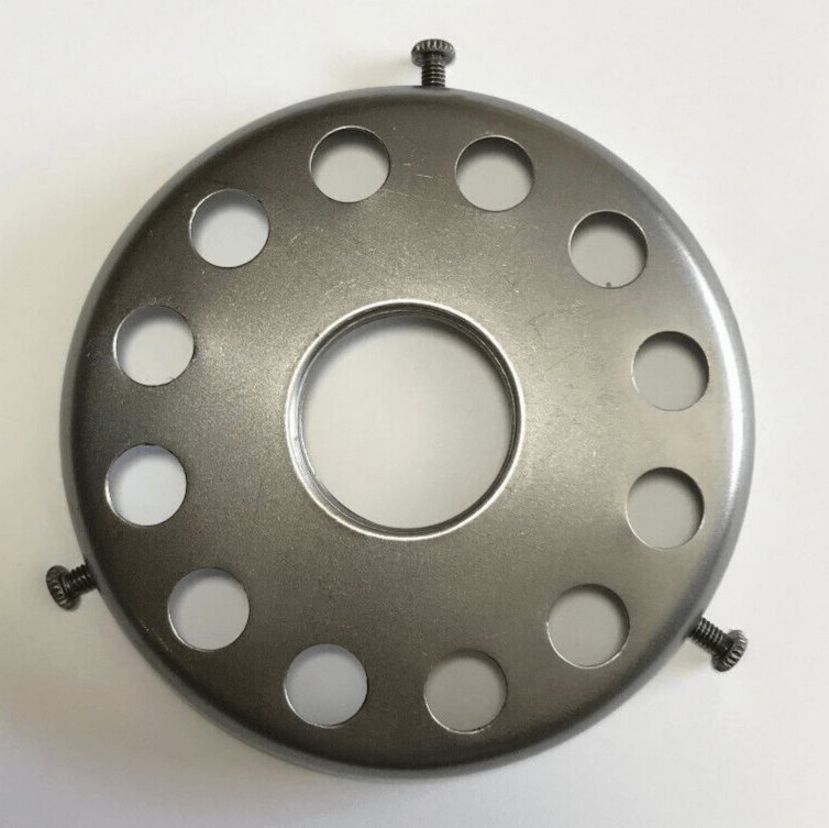 New 3 1/4" Fitter Unfinished Steel Screw - on Uno - type Shade Holder #SHH27S - Stone Door Lamps