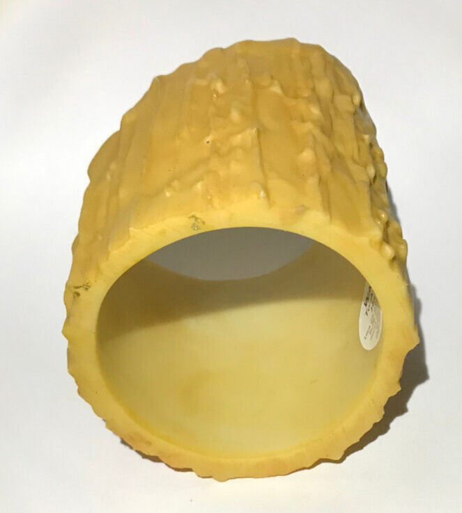 New 4" Ht. Large 3" Diameter Antique Gold Melting Resin Candle Cover #CC982A