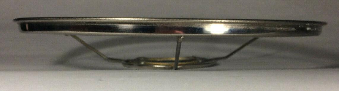 New 10" Solid Brass Rayo & Central Draft Burner Shade Ring Holder, Nickel Plated - Stone Door Lamps