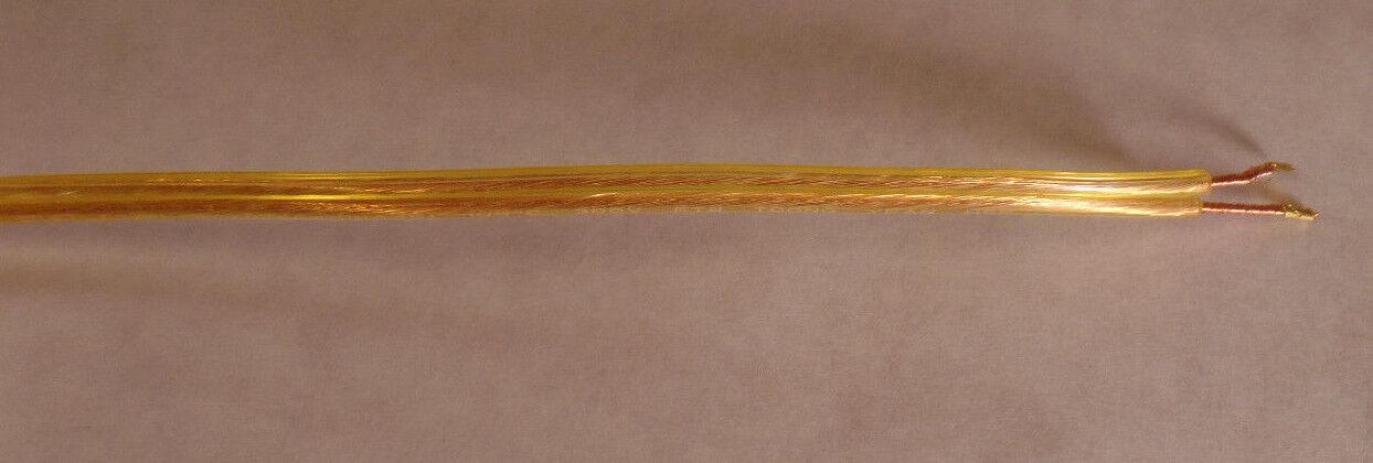 NEW 12' Clear Gold 18/2 Plastic Covered Lamp Cord Plug Set SPT - 1,U.L., #CS722 - Stone Door Lamps