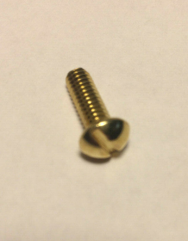New Lot Of 10 Steel 1/2" Long Brass Plated Finish Canopy Screws 8/32 Thread #885