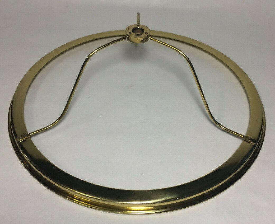 New 10" Fitter Solid Brass Under - socket Shade Ring Holder, 1/8IP, Polished SR742 - Stone Door Lamps