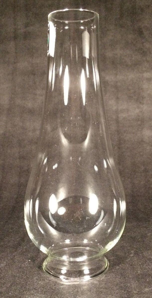 2 3/8" x 8 1/4" OIL LAMP Clear Glass LIP FITTER CHIMNEY Miller P&A Burner CH801 - Stone Door Lamps