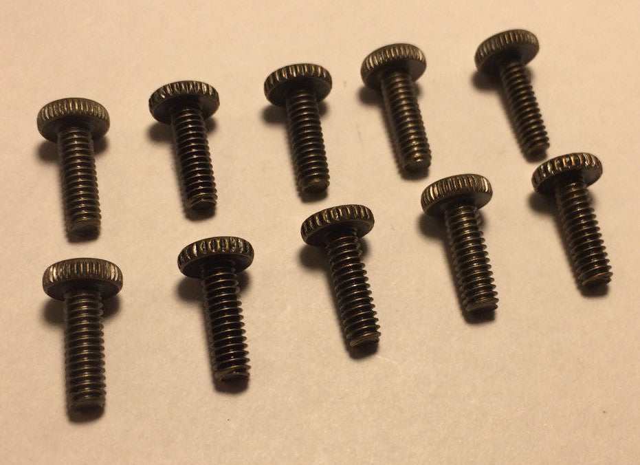 New Lot Of 10 Steel 1/2" Long Antique Brass Finish Thumbhead Screws 8/32 Thread