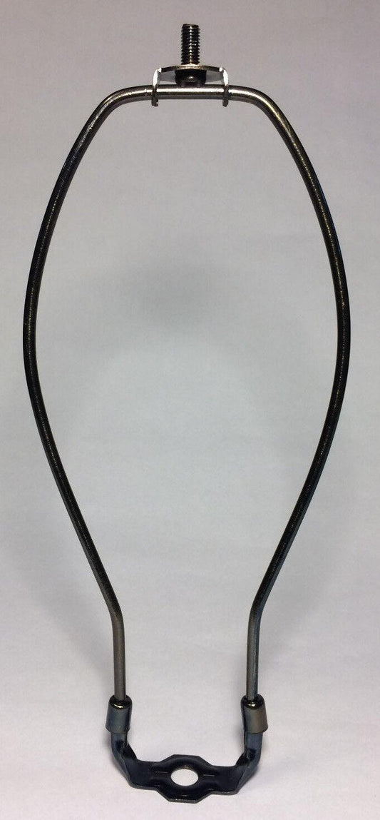12" Brass Lamp HARP Shade Holder & Base for Lamp Repair Antique Bronze Finish - Stone Door Lamps