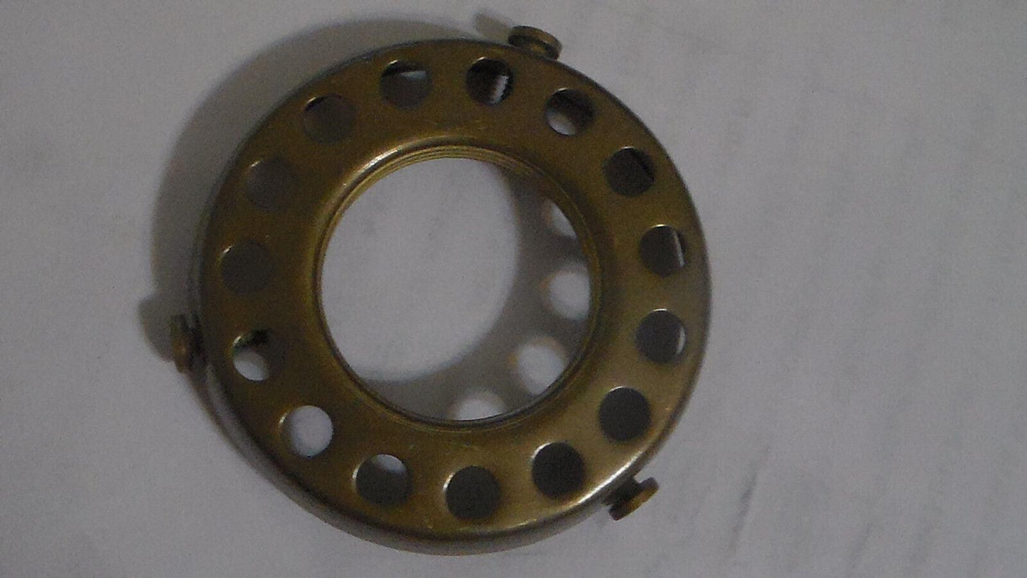 NEW 2 1/4" Fitter Screw - on Uno - type Shade Holder Antique Finish Brass #SHH86A - Stone Door Lamps