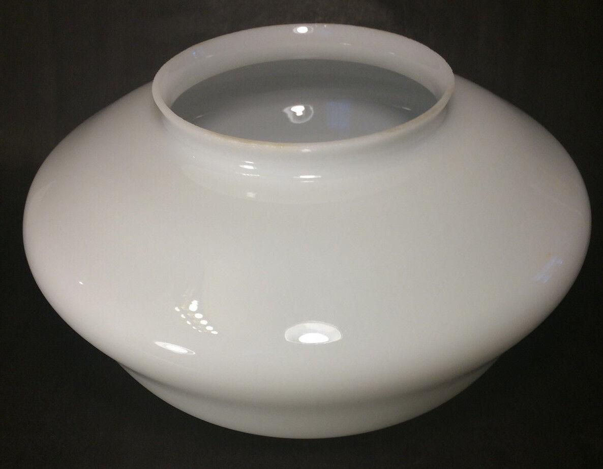 New 6" Lip Fitter Opal Schoolhouse Pendant Shade, 12" Diameter U.S.A. Made PS816 - Stone Door Lamps