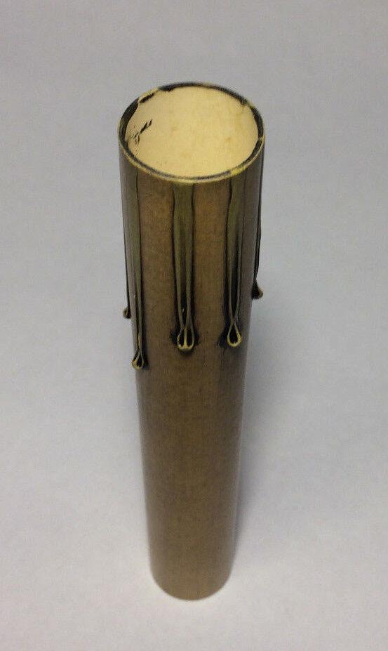 6" Antique Finish Paper Board Candle Chandelier Candelabra Lamp Socket Cover 73A - Stone Door Lamps