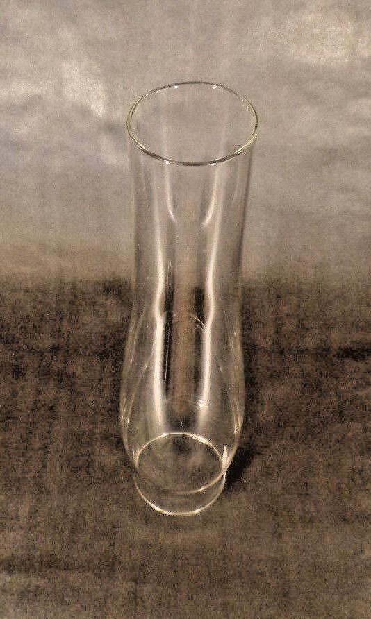 New 2 5/8" X 12 1/2" Clear Glass Heelless Lamp Chimney, Fits Aladdin #CH948 - Stone Door Lamps