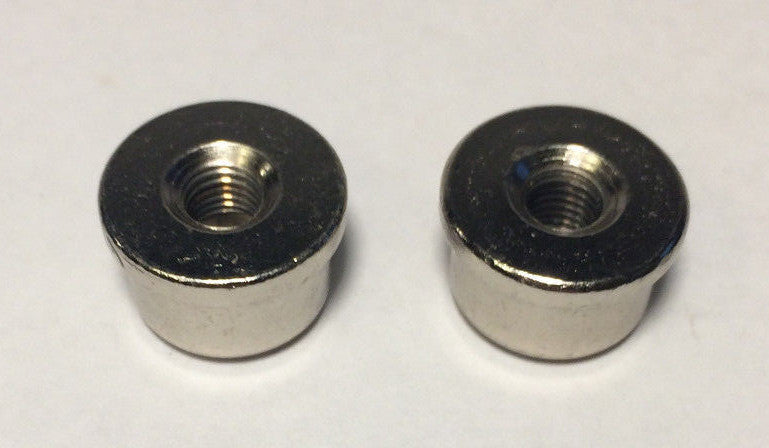 New 9/16" inch Nickel Plated Oil Glass Kerosene Lamp Finial Lot of 2