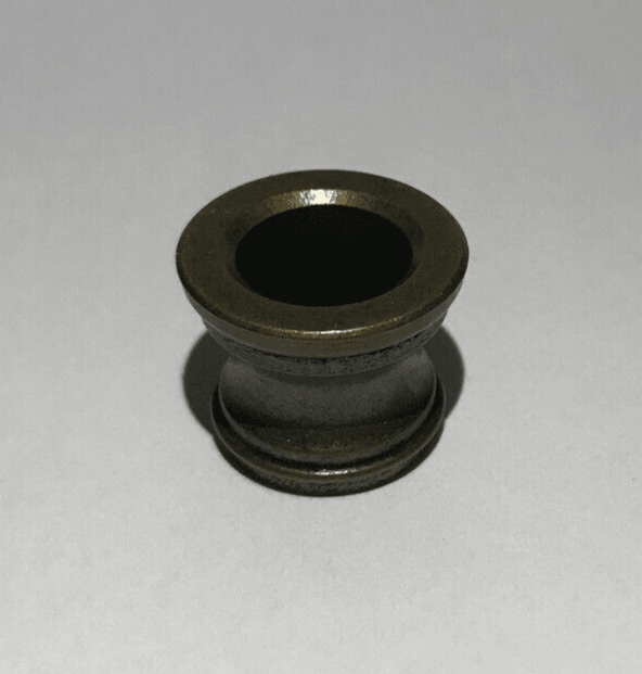 New Turned Brass Lamp Neck, Antique Brass Finish 1/8 IP Slip, 11/16" Ht. #BN949A - Stone Door Lamps