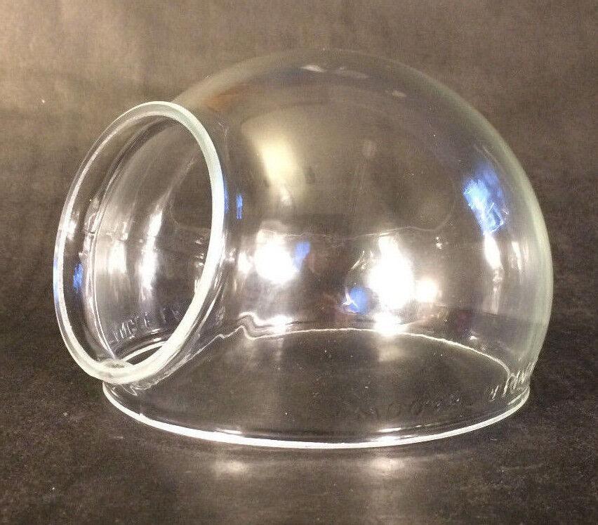 3 1/4" fitter Clear Hand Blown Glass Angle Lamp Elbow 5 3/4 " Chimney Fitter 984 - Stone Door Lamps