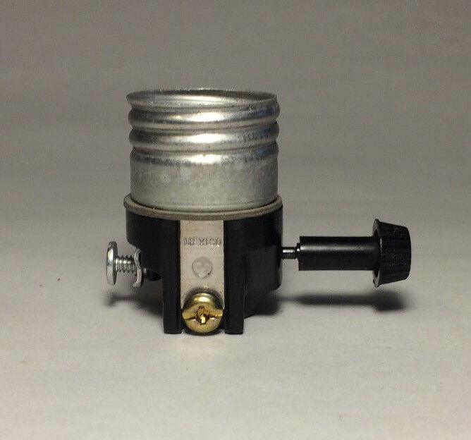 Leviton 3 Terminal Turn Knob Lamp Socket Interior for Wiring Bottom Light Bulb - Stone Door Lamps