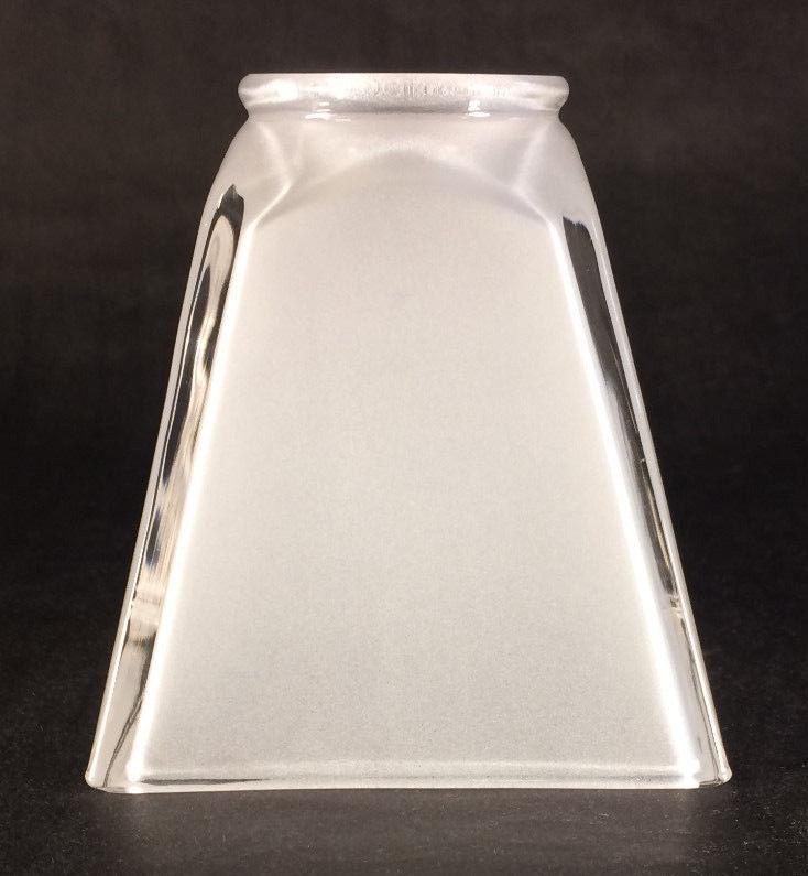 NEW 2 1/4" fitter FROSTED Sandblast GLASS MISSION FLARED FIXTURE LAMP SHADE - Stone Door Lamps