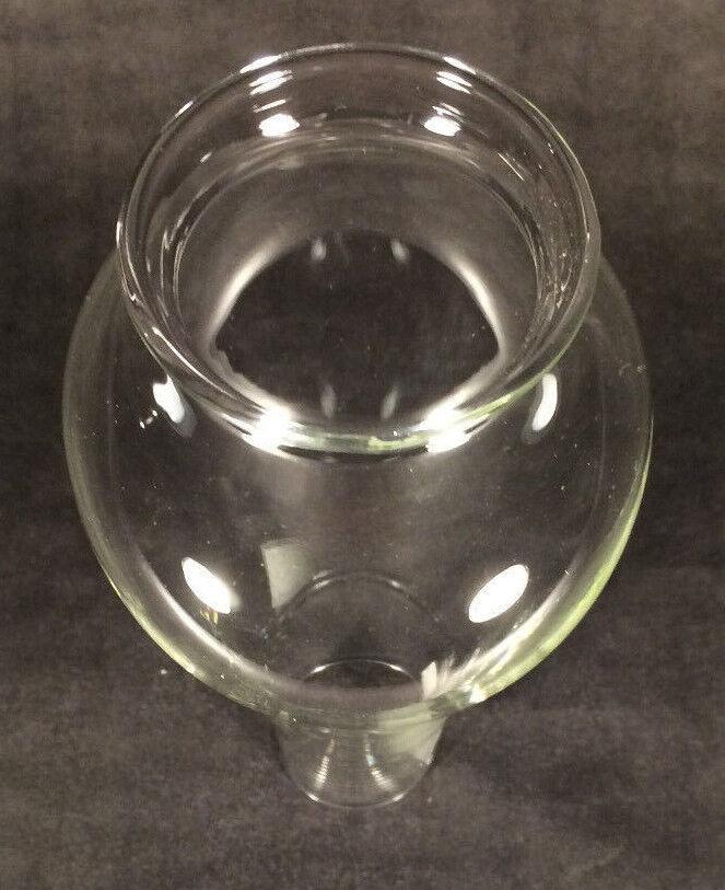 2 3/8" x 8 1/4" OIL LAMP Clear Glass LIP FITTER CHIMNEY Miller P&A Burner CH801 - Stone Door Lamps