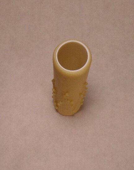 5" Tan Gold PolyBeesWax Chandelier Candelabra Candle Cover with DRIPS CC903G - Stone Door Lamps