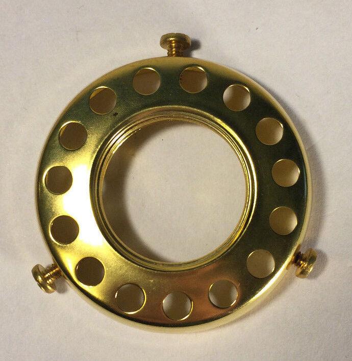 NEW 2 1/4" Fitter Screw - on Uno - type Shade Holder Unfinished Brass #SHH86u - Stone Door Lamps