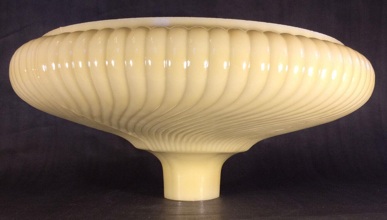 16" Antique Style Rib Swirl Nu - Gold Torchiere Lamp Shade