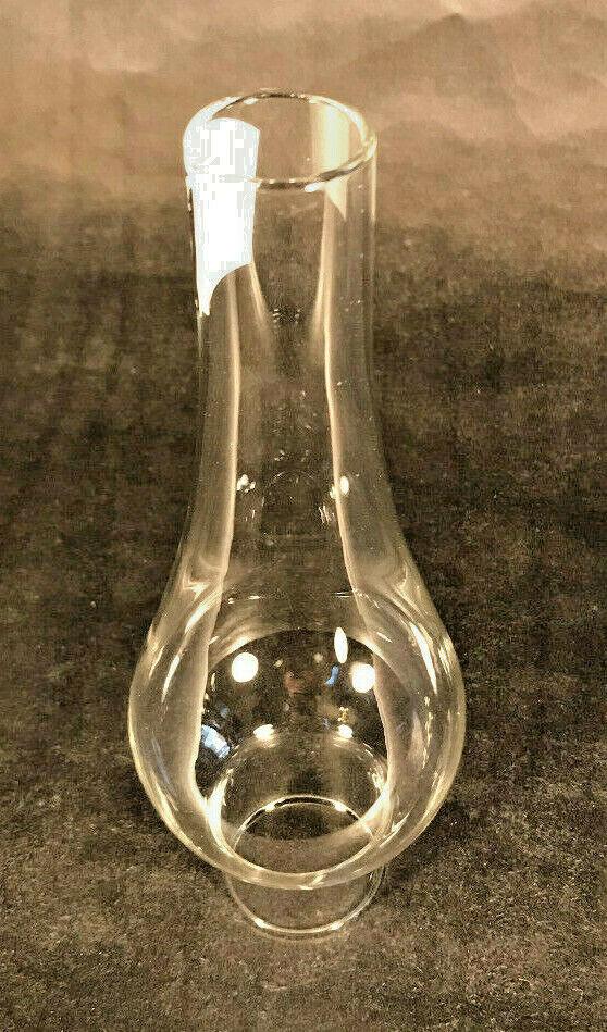 New 1 5/16" x 6 3/4" Clear Borosilicate Glass Oil Lamp #6 Bombe Chimney #CH913 - Stone Door Lamps