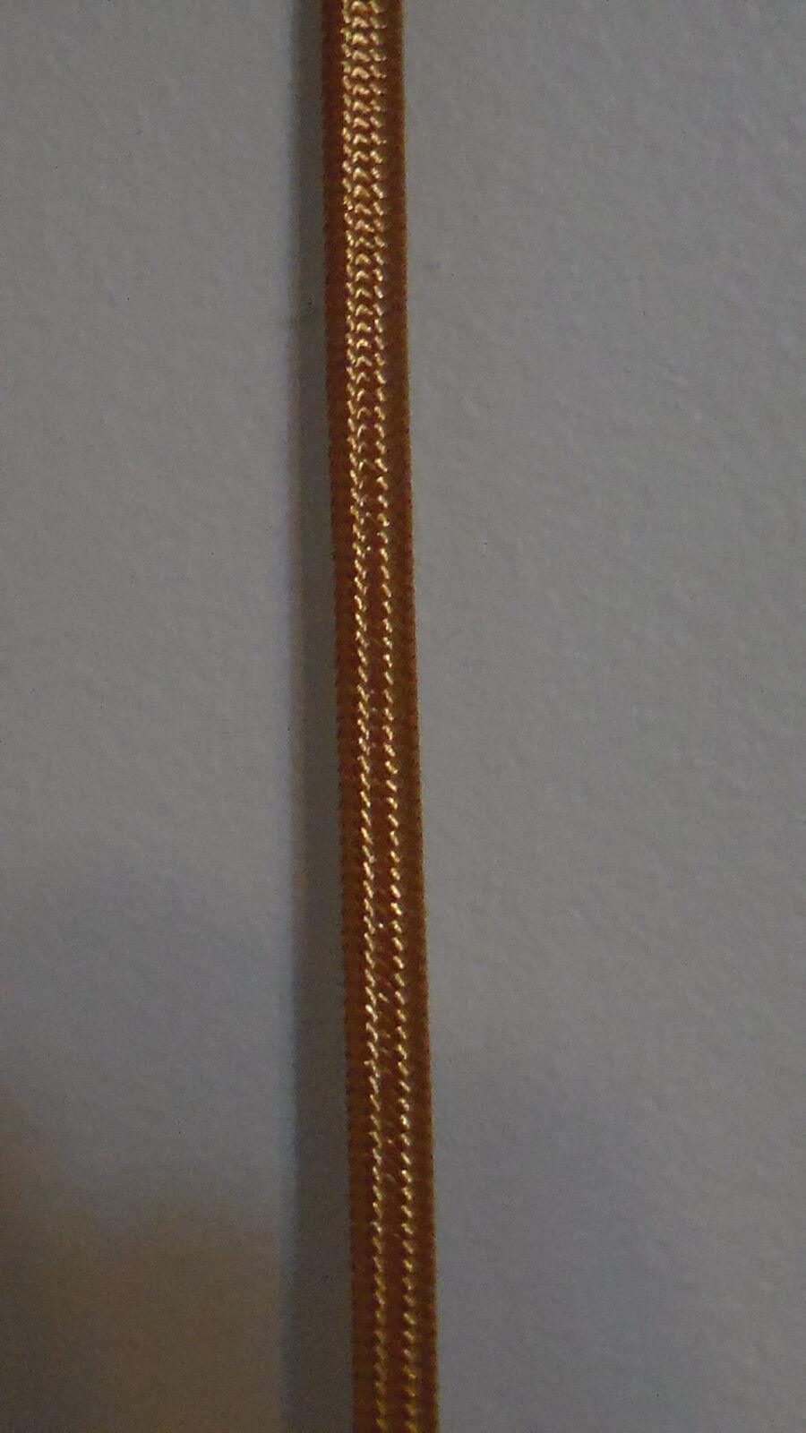 New Gold Rayon Covered Parallel (2 Wire) Lamp Cord Wire, Sold Per Ft. - Stone Door Lamps