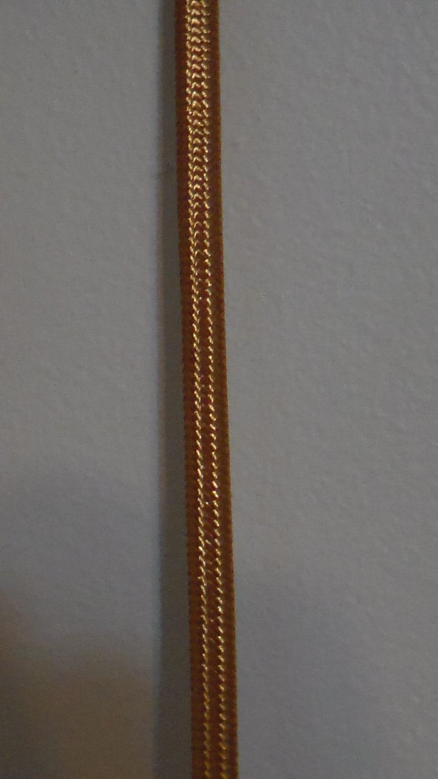 New Gold Rayon Covered Parallel (2 Wire) Lamp Cord Wire, Sold Per Ft. #RC630