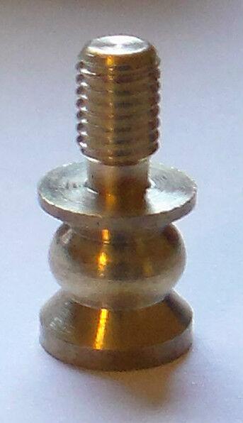 1/2" HEIGHT TURNED Brass Lamp SHADE FINIAL RISER - Unfinished Brass #RIS66U - Stone Door Lamps