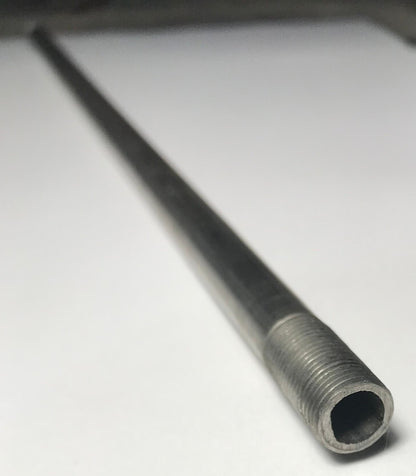 New 12 1/2" Seamless Steel Threaded Lamp Pipe, Rod, 1/8 IP (3/8") #SP324