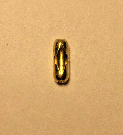 New #6 Brass Beaded Chain Connector With Brass Finish #BC601 - Stone Door Lamps