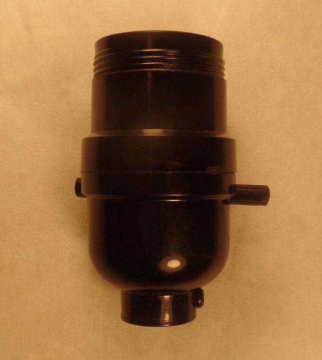 NEW LEVITON PUSH THRU BAKELITE SOCKET WITH UNO THREADED SHELL LAMP PART SO263 - Stone Door Lamps