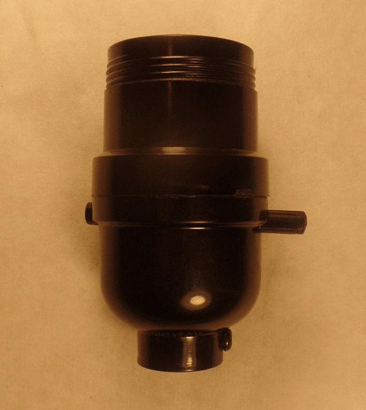 NEW LEVITON PUSH THRU BAKELITE SOCKET WITH UNO THREADED SHELL LAMP PART SO263 - Stone Door Lamps