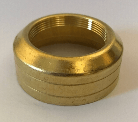 New Solid Brass #2 Double Ring Lamp Collar for #2 burners, 1 3/16" Top I.D. #012 - Stone Door Lamps