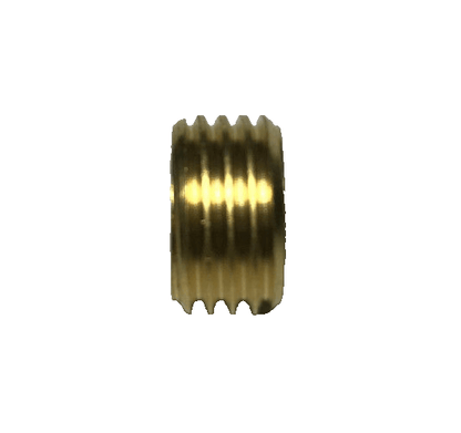 New Unfinished Brass Headless Reducer Lamp Part, 1/4M(1/2") to 1/8F(3/8") Hole - Stone Door Lamps