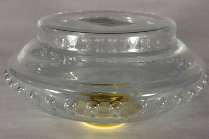 New Crystal Clear Glass Oil Lamp Font For Cast Iron Wall Bracket No. 2 Collar