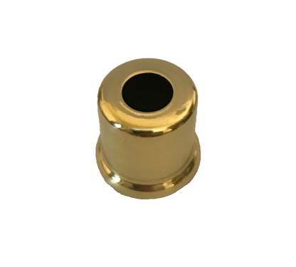 New Solid Brass Lamp Spacer Neck, 1/8IP(3/8") Slip, 1" Ht. Polished & Lacq LS158