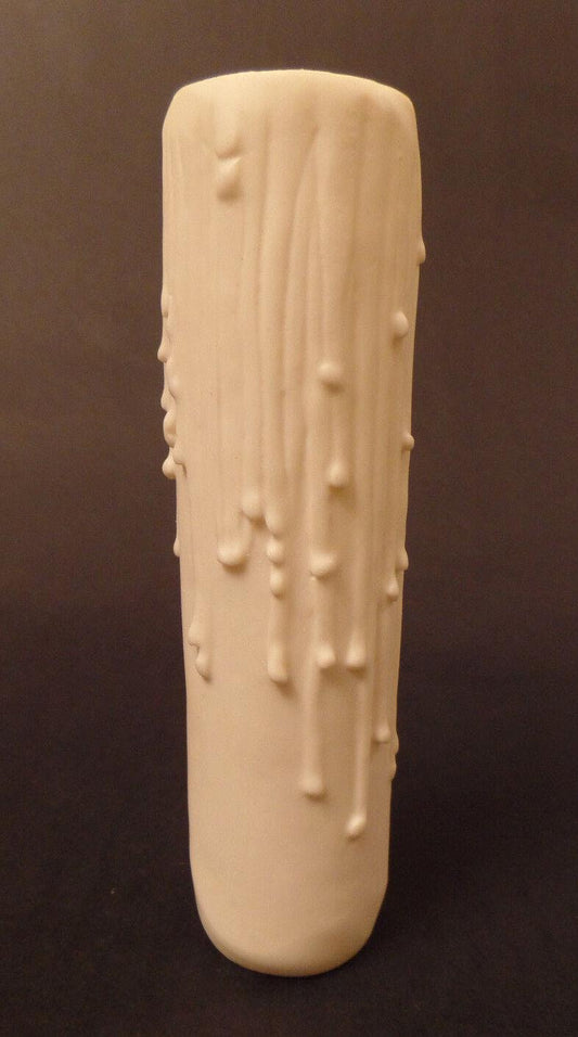 New 6" Flat White PolyBeesWax Chandelier Lamp Candle Cover w/ Drips, Standard - Stone Door Lamps