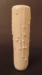 New 6" Flat White PolyBeesWax Chandelier Lamp Candle Cover w/ Drips, Standard - Stone Door Lamps