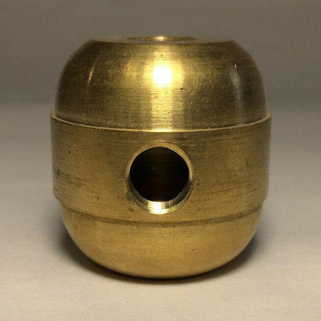 New Large Turned Brass 2 Pc. Cluster Body, 3 Light, 1/8F Tap, Unfinished #CB451A - Stone Door Lamps