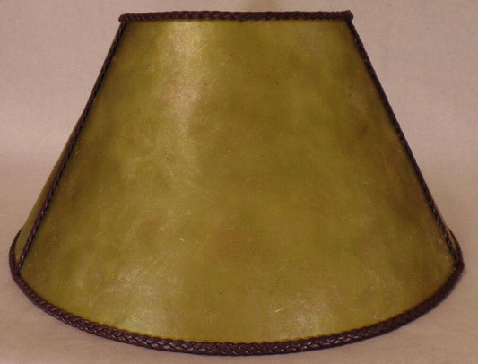 New Craftsmen Green Empire Style Mica Lamp Shade 7 1/2" x 16" x 8" #MS718G - Stone Door Lamps