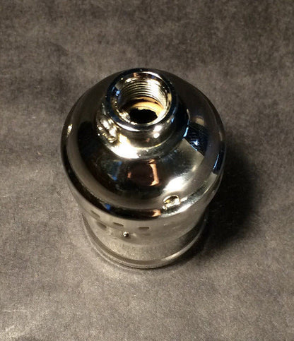 New Brass Short Keyless Early Electric Industrial Style Nickel Lamp Socket #291N