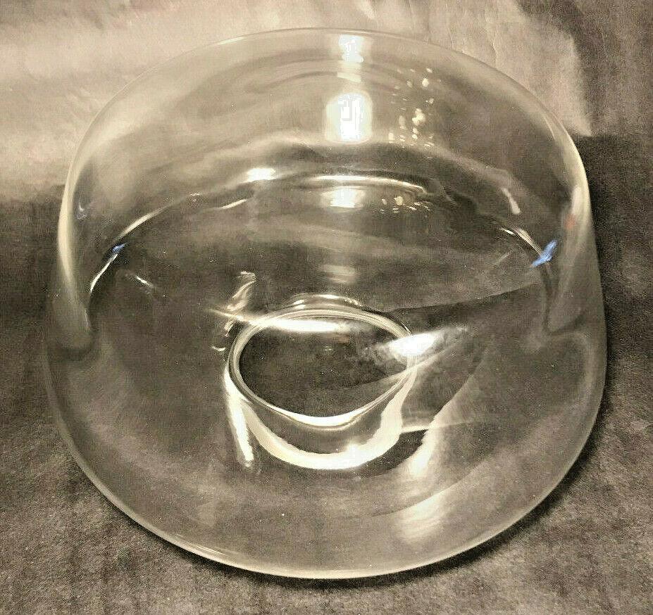 New 4" Lip Fitter Clear Glass Schoolhouse Pendant Fixture Shade, 10" Diameter - Stone Door Lamps