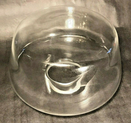 New 4" Lip Fitter Clear Glass Schoolhouse Pendant Fixture Shade, 10" Diameter - Stone Door Lamps