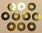 New Lot of 10, 1" Brass Plated Steel Washer Lamp Part, 1/8IP Slip (3/8") #SW730 - Stone Door Lamps