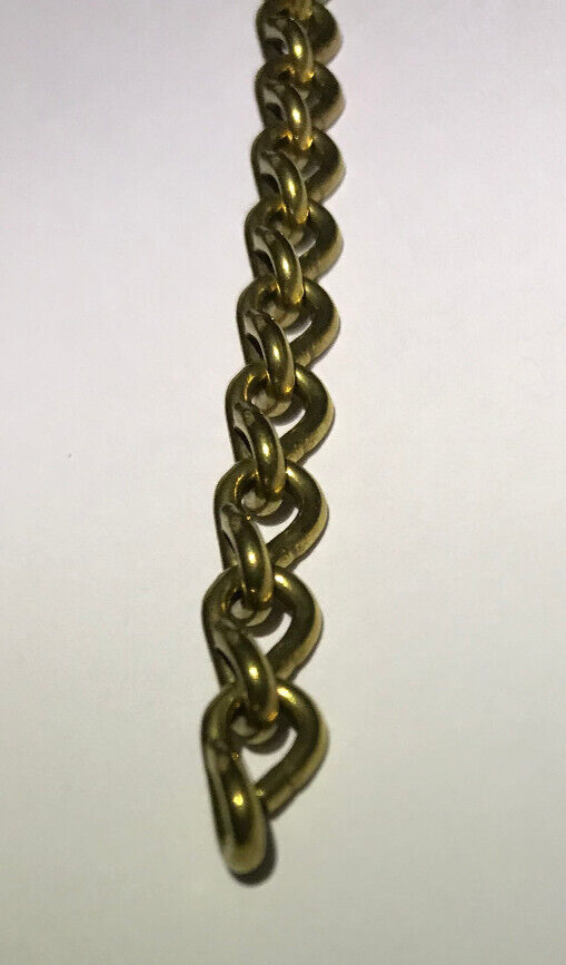 New 1/4" Wide #16 Brass Double Jack Chain F/ Hanging, Library Lamps, Sold Per Ft