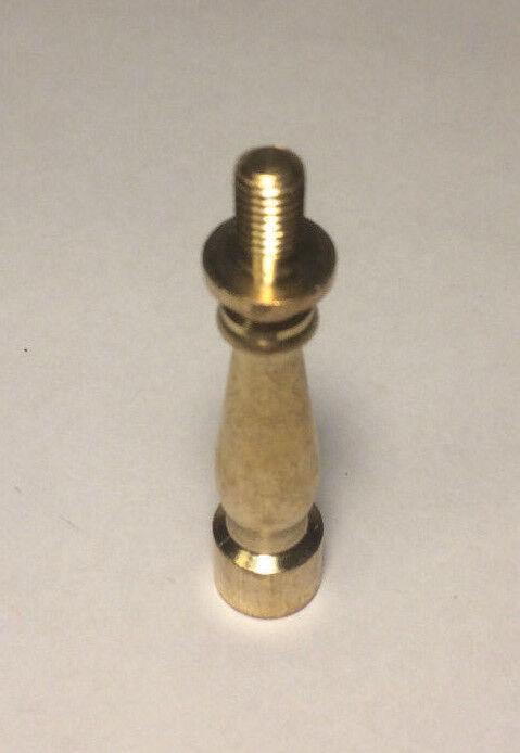 NEW 2" HEIGHT TURNED BRASS LAMP SHADE FINIAL RISER - Unfinished Brass RIS87U - Stone Door Lamps
