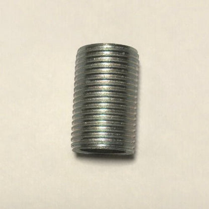 New Seamless 1", 3/8 IP Steel All Thread Zinc Plated Lamp Nipple 5/8" O.D. #340 - Stone Door Lamps