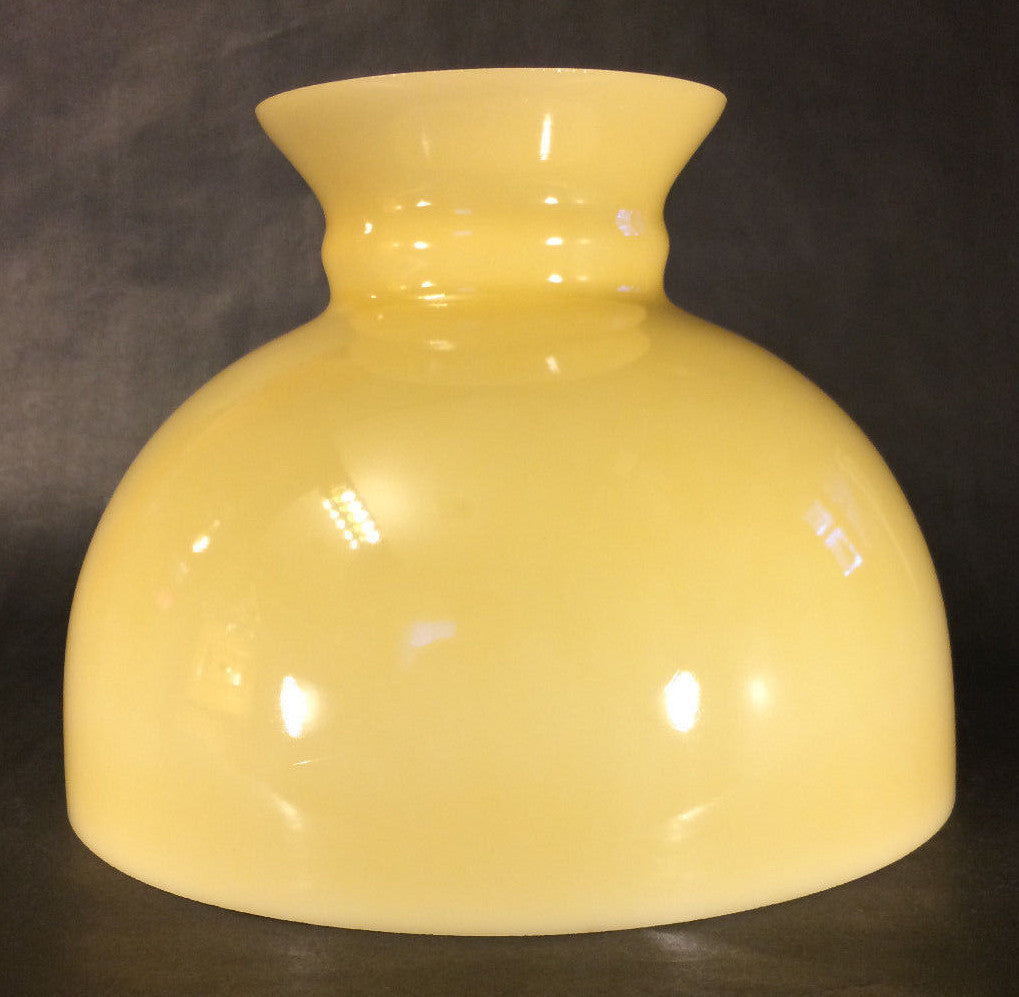 New 10" Student Lamp Shade, Opal Glass w/ Buff Nu-Gold Painted Background U.S.A
