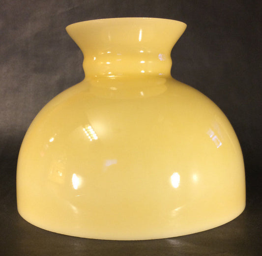 New 10" Student Lamp Shade, Opal Glass w/ Buff Nu-Gold Painted Background U.S.A
