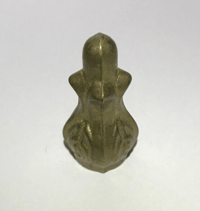 New 1 3/8" Height Unfinished Cast Brass Leaf Lamp Finial, 1/8F Tap(3/8") #BF931U - Stone Door Lamps